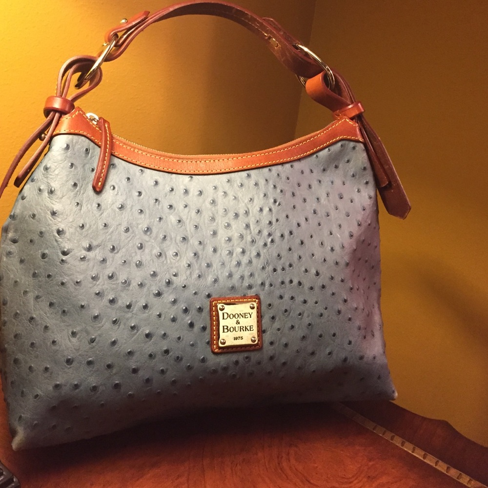 Dooney & Bourke Blue Ostrich Purse!